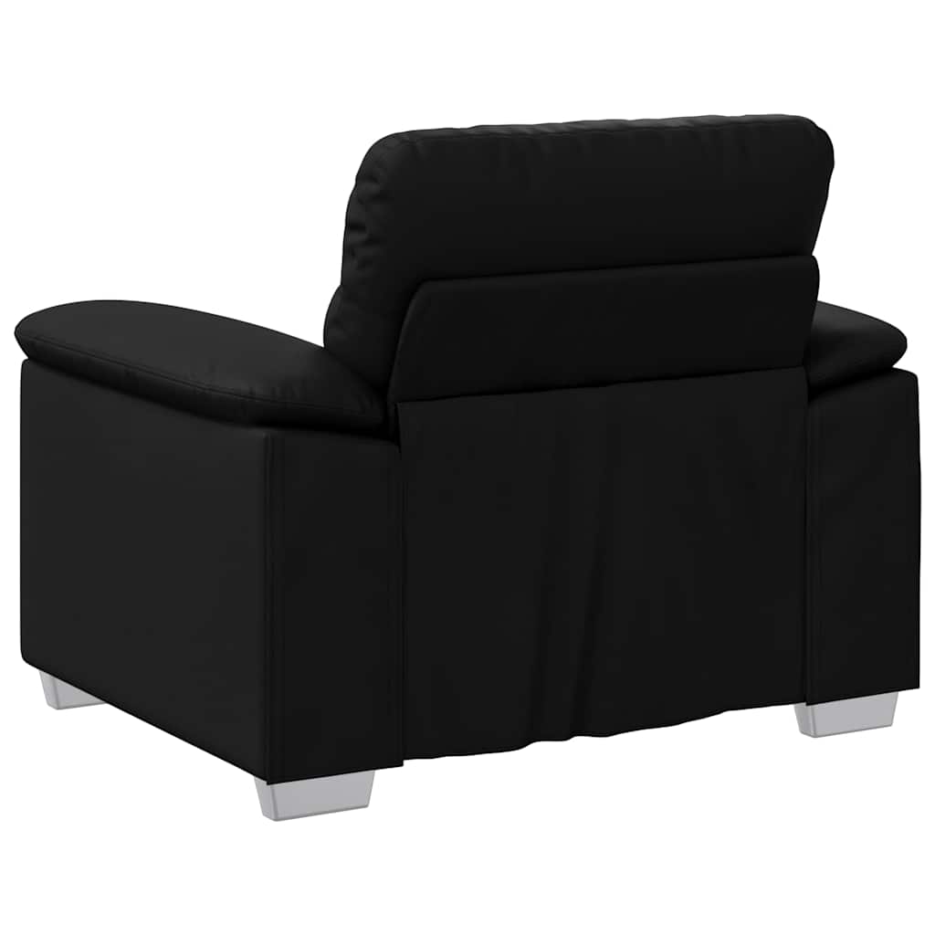 Fauteuil 100x81x84 cm kunstleer zwart is nu te koop bij PeponiXL, paradijselijk wonen!