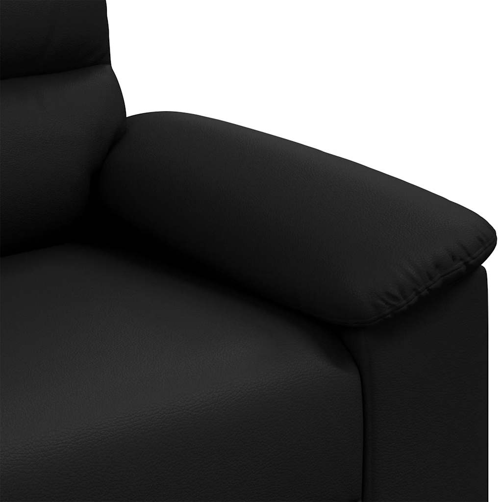 Fauteuil 100x81x84 cm kunstleer zwart is nu te koop bij PeponiXL, paradijselijk wonen!