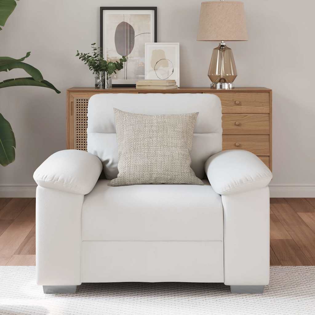 Bankstoel Wit 100x81x84 cm Kunstleer is nu te koop bij PeponiXL, paradijselijk wonen!