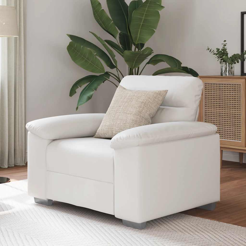 Bankstoel Wit 100x81x84 cm Kunstleer is nu te koop bij PeponiXL, paradijselijk wonen!