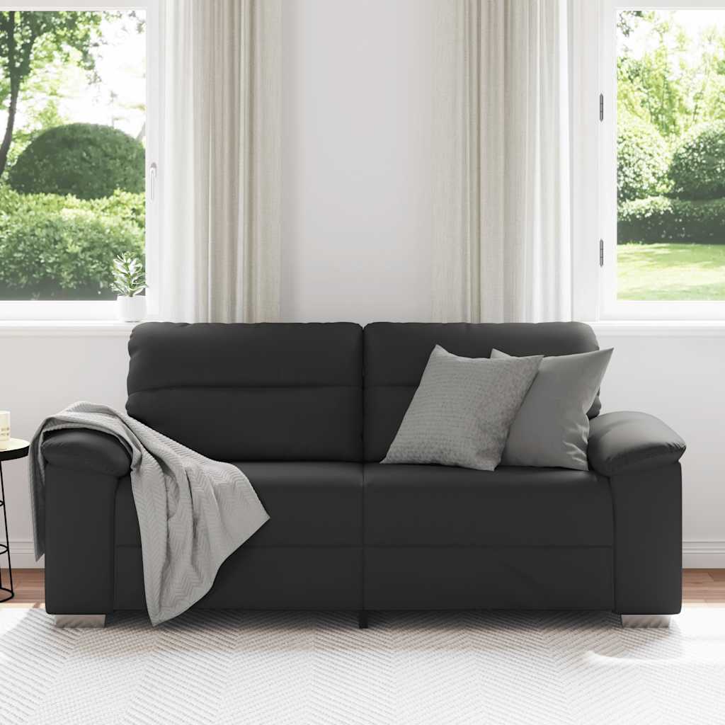 2-zitsbank zwart 180x81x84 cm kunstleer is nu te koop bij PeponiXL, paradijselijk wonen!