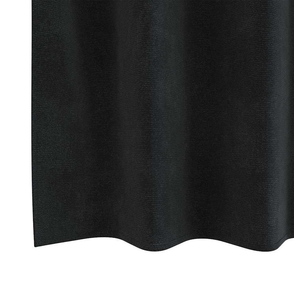 Verduisterende gordijnen 2 pcs Zwart 140 x 225 cm Fluweel is nu te koop bij PeponiXL, paradijselijk wonen!