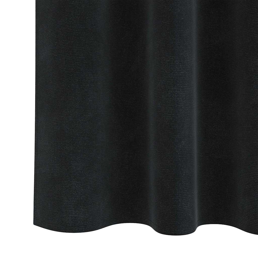 Verduisterende gordijnen 2 pcs Zwart 140 x 140 cm Fluweel is nu te koop bij PeponiXL, paradijselijk wonen!