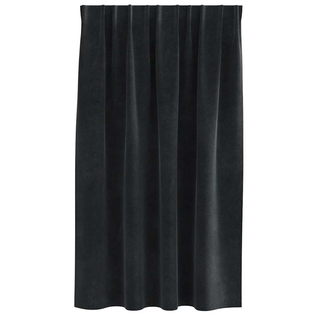 Verduisterende gordijnen 2 pcs Zwart 140 x 140 cm Fluweel is nu te koop bij PeponiXL, paradijselijk wonen!