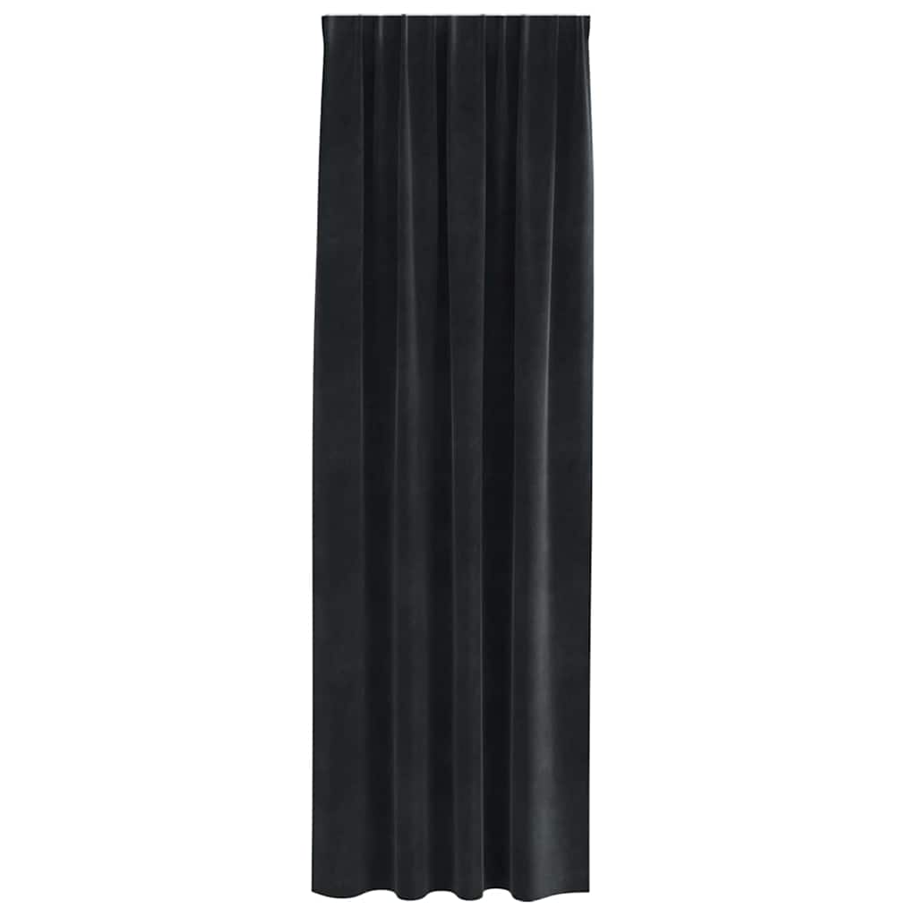 Verduisterende gordijnen 2 pcs Zwart 140 x 245 cm Fluweel is nu te koop bij PeponiXL, paradijselijk wonen!