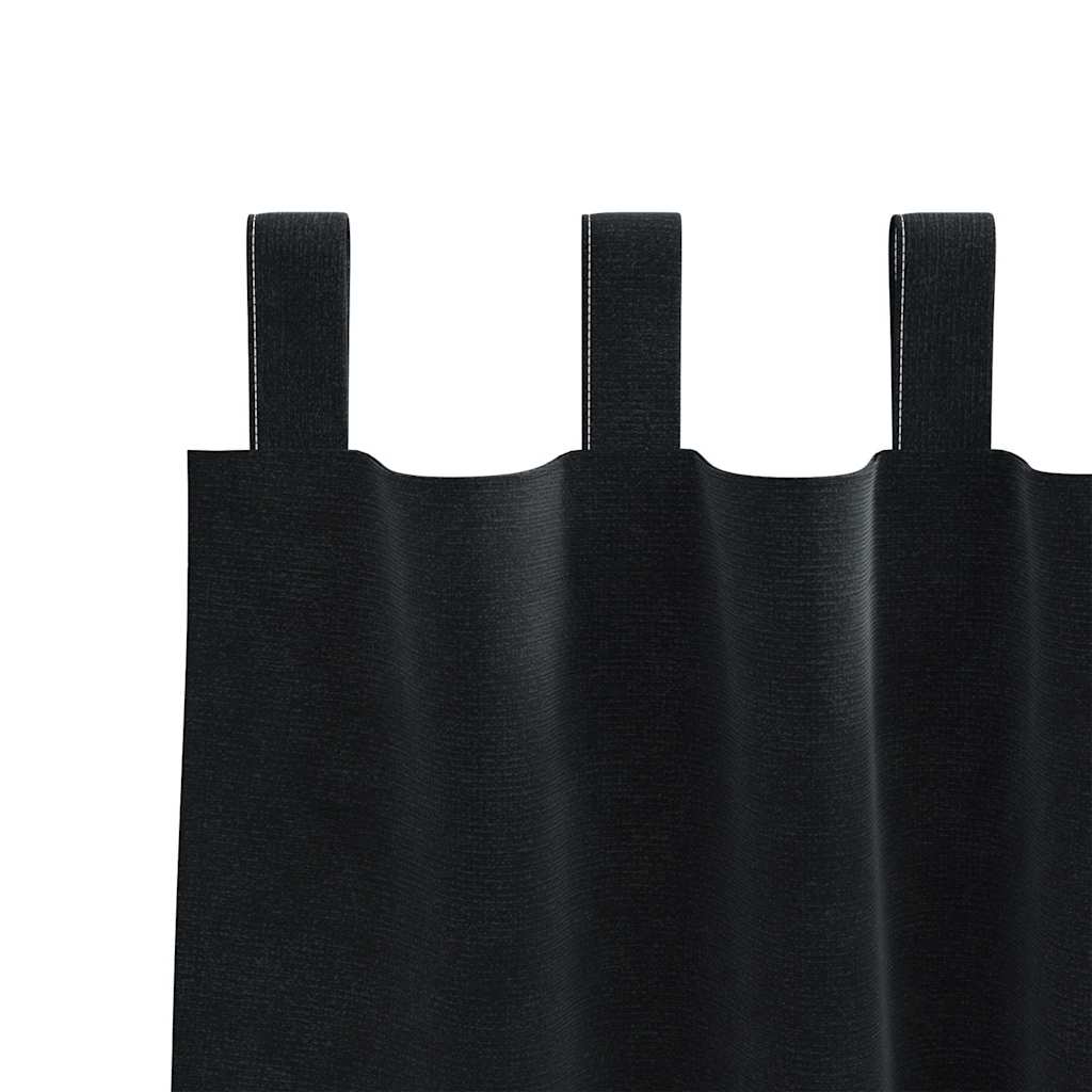 Verduisterende gordijnen 2 pcs Zwart 140 x 245 cm Fluweel is nu te koop bij PeponiXL, paradijselijk wonen!