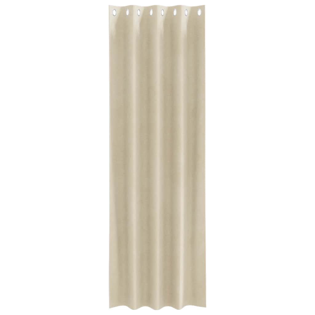 Verduisterende gordijnen 2 pcs Crème 140 x 225 cm Fluweel is nu te koop bij PeponiXL, paradijselijk wonen!