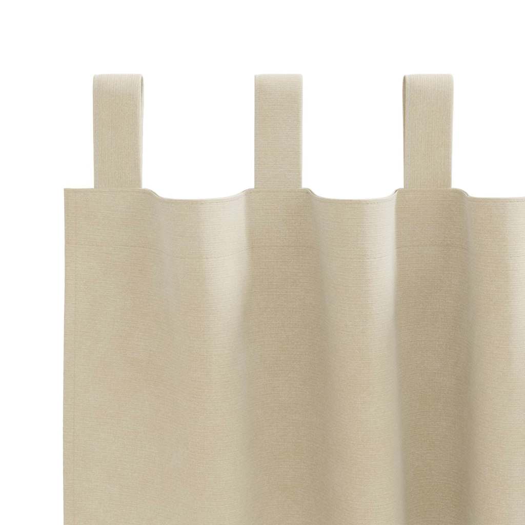 Verduisterende gordijnen 2 pcs Crème 140 x 140 cm Fluweel is nu te koop bij PeponiXL, paradijselijk wonen!