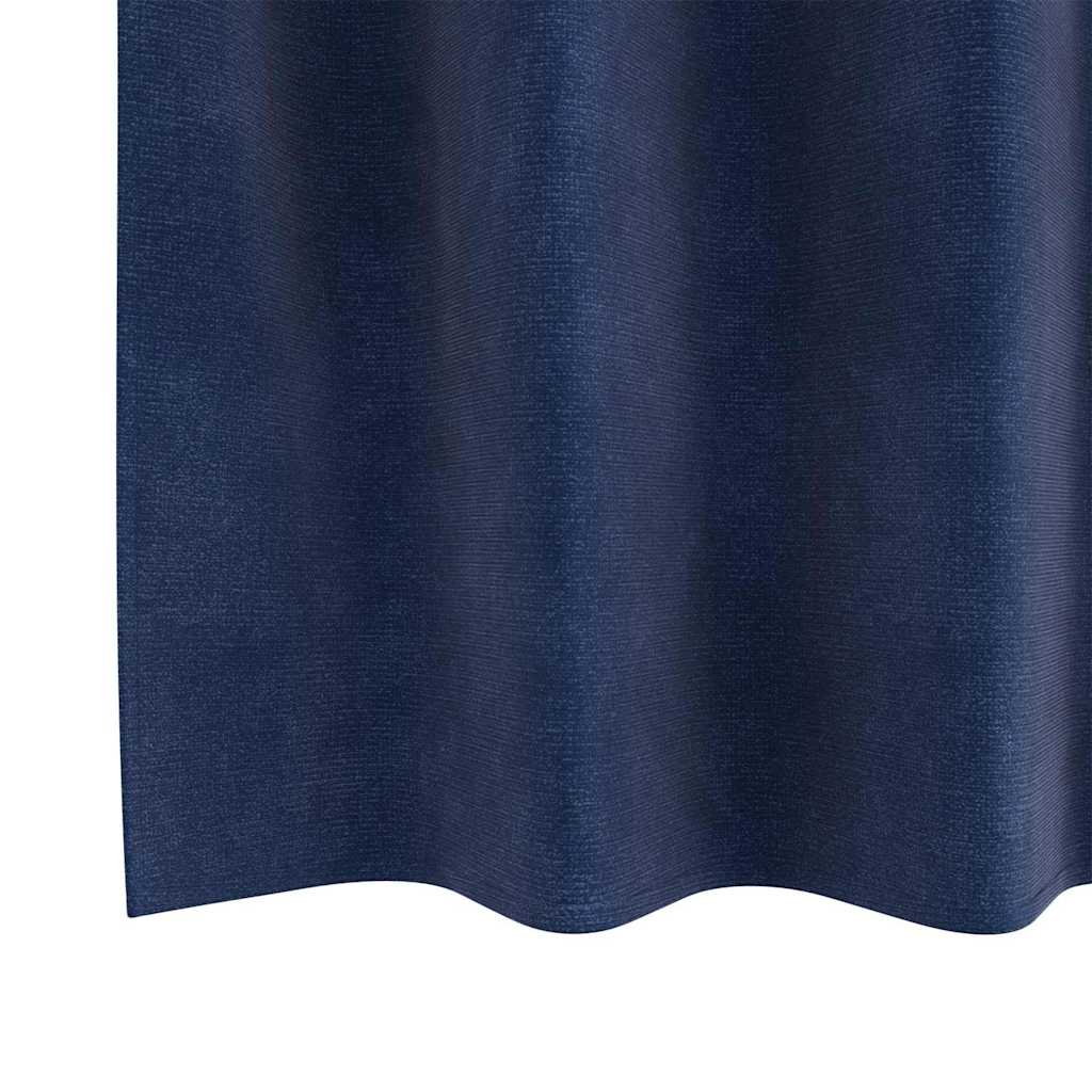 Verduisterende gordijnen 2 pcs Donkerblauw 140 x 140 cm Fluweel is nu te koop bij PeponiXL, paradijselijk wonen!