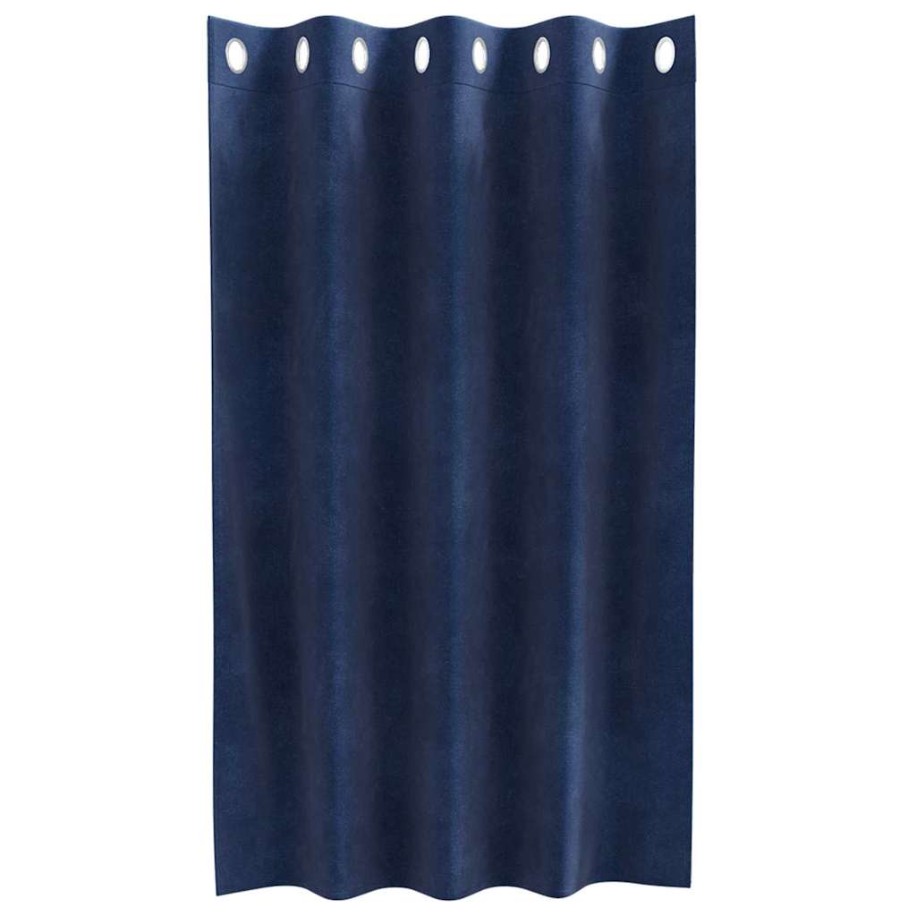 Verduisterende gordijnen 2 pcs Donkerblauw 140 x 140 cm Fluweel is nu te koop bij PeponiXL, paradijselijk wonen!