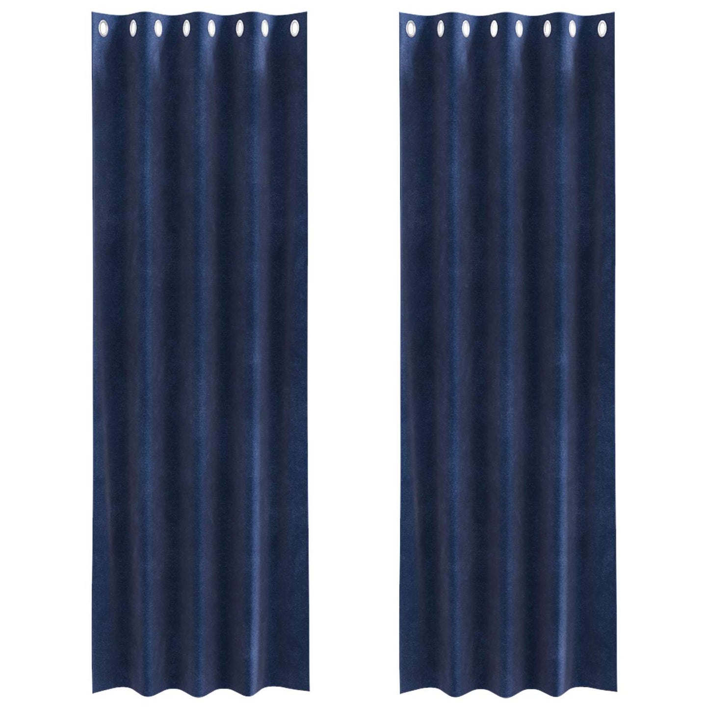 Verduisterende gordijnen 2 pcs Donkerblauw 140 x 260 cm Fluweel is nu te koop bij PeponiXL, paradijselijk wonen!