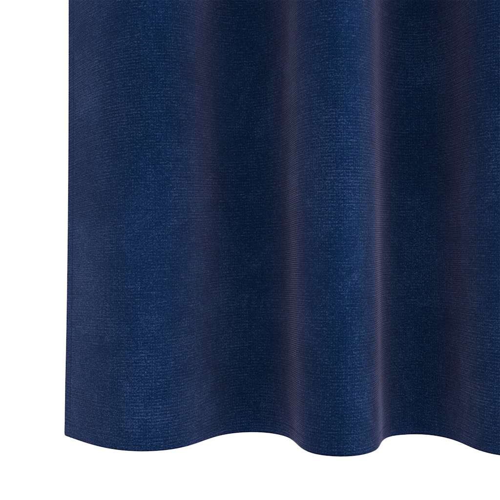 Verduisterende gordijnen 2 pcs Donkerblauw 140 x 140 cm Fluweel is nu te koop bij PeponiXL, paradijselijk wonen!