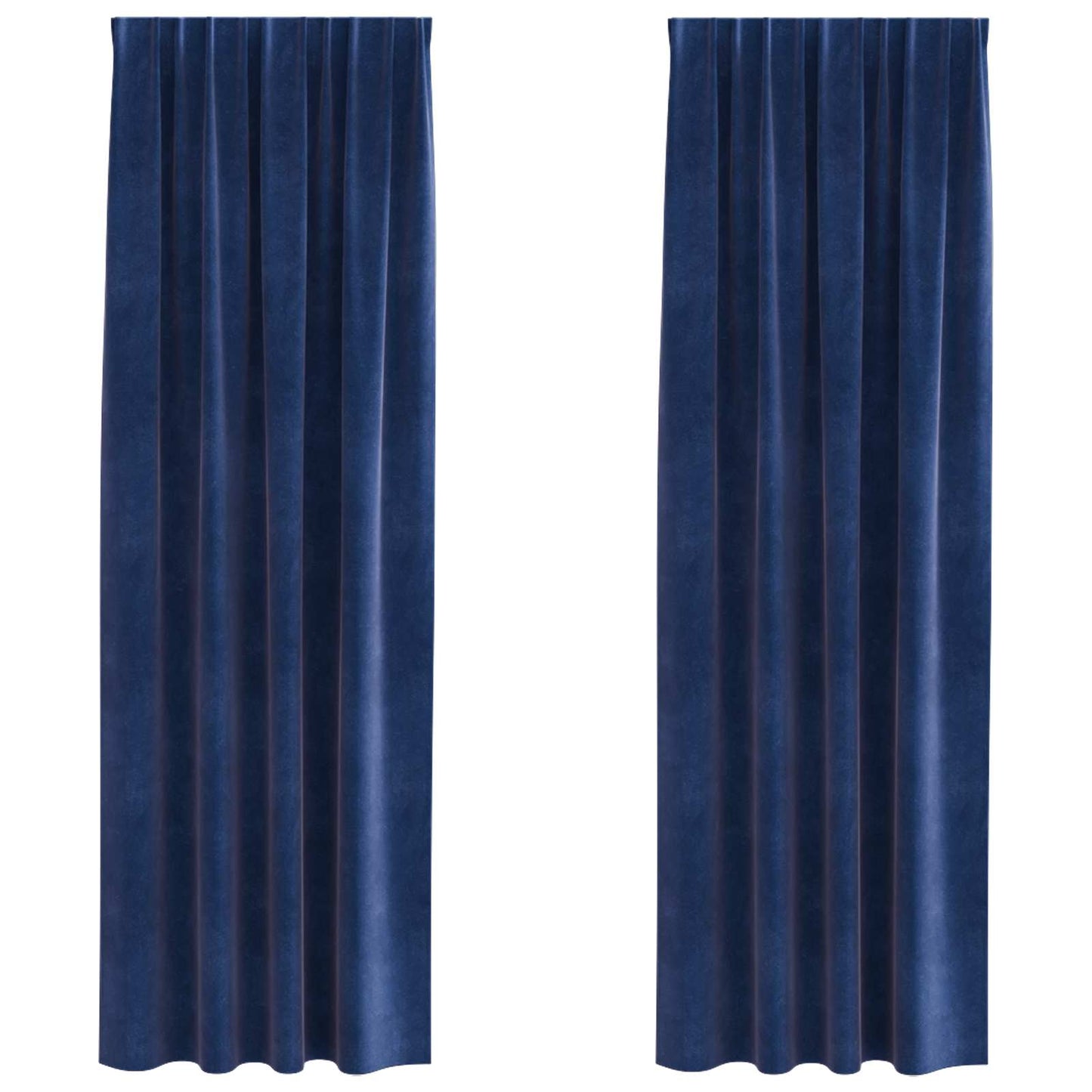 Verduisterende gordijnen 2 pcs Donkerblauw 140 x 225 cm Fluweel is nu te koop bij PeponiXL, paradijselijk wonen!