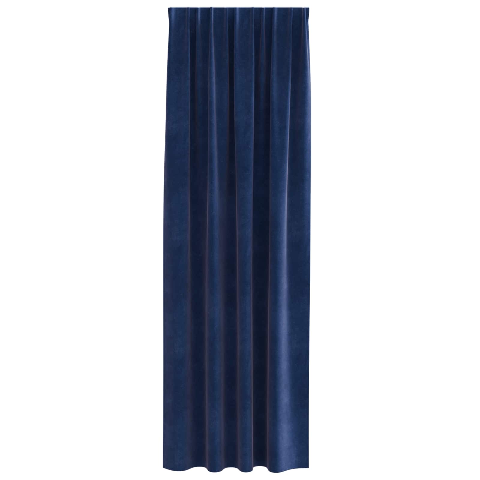 Verduisterende gordijnen 2 pcs Donkerblauw 140 x 260 cm Fluweel is nu te koop bij PeponiXL, paradijselijk wonen!