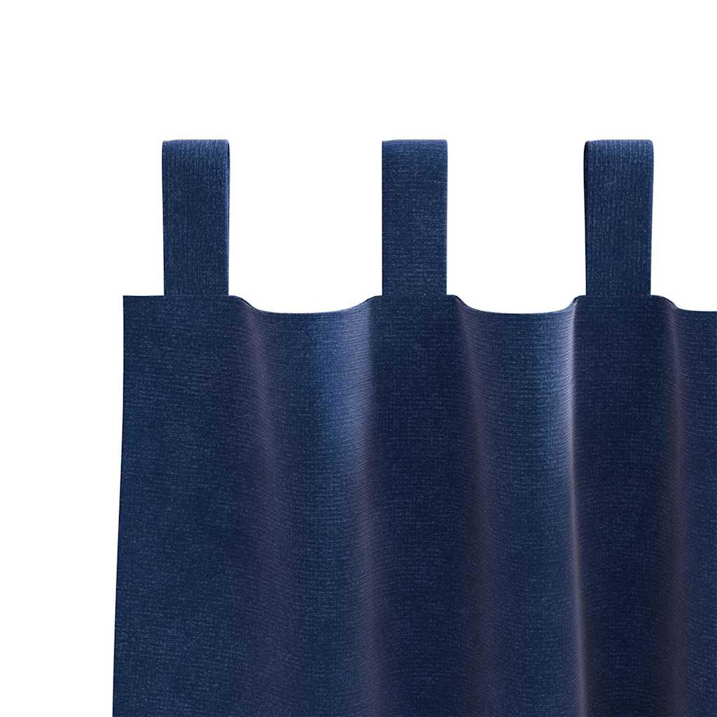 Verduisterende gordijnen 2 pcs Donkerblauw 140 x 175 cm Fluweel is nu te koop bij PeponiXL, paradijselijk wonen!