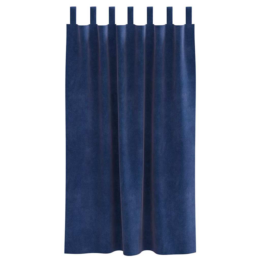 Verduisterende gordijnen 2 pcs Donkerblauw 140 x 175 cm Fluweel is nu te koop bij PeponiXL, paradijselijk wonen!