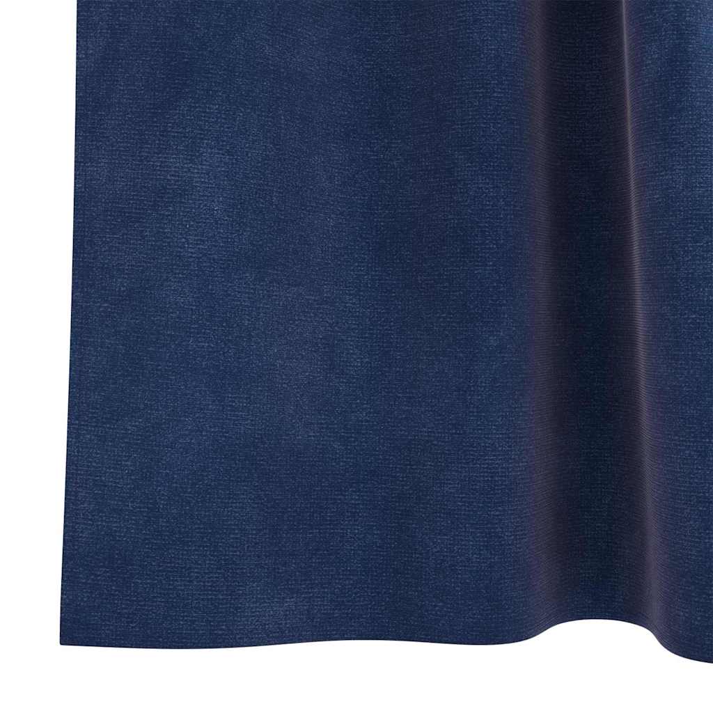 Verduisterende gordijnen 2 pcs Donkerblauw 140 x 260 cm Fluweel is nu te koop bij PeponiXL, paradijselijk wonen!