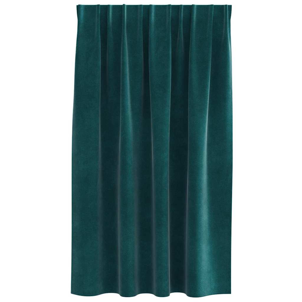 Verduisterende gordijnen 2 pcs Donkergroen 140 x 140 cm Fluweel is nu te koop bij PeponiXL, paradijselijk wonen!