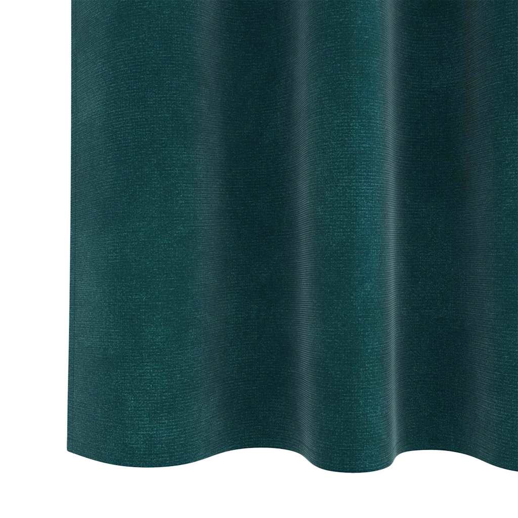 Verduisterende gordijnen 2 pcs Donkergroen 140 x 245 cm Fluweel is nu te koop bij PeponiXL, paradijselijk wonen!