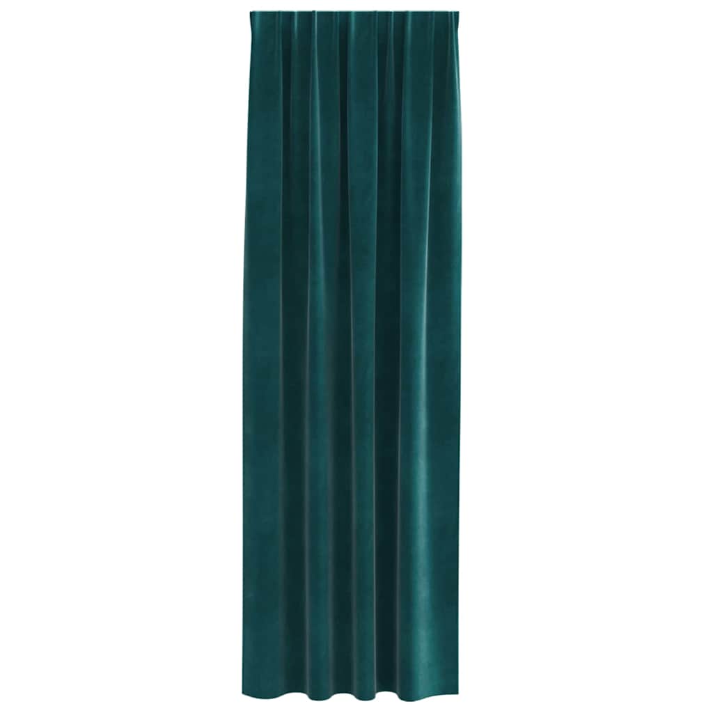 Verduisterende gordijnen 2 pcs Donkergroen 140 x 245 cm Fluweel is nu te koop bij PeponiXL, paradijselijk wonen!