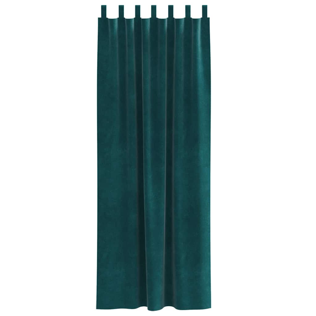 Verduisterende gordijnen 2 pcs Donkergroen 140 x 225 cm Fluweel is nu te koop bij PeponiXL, paradijselijk wonen!