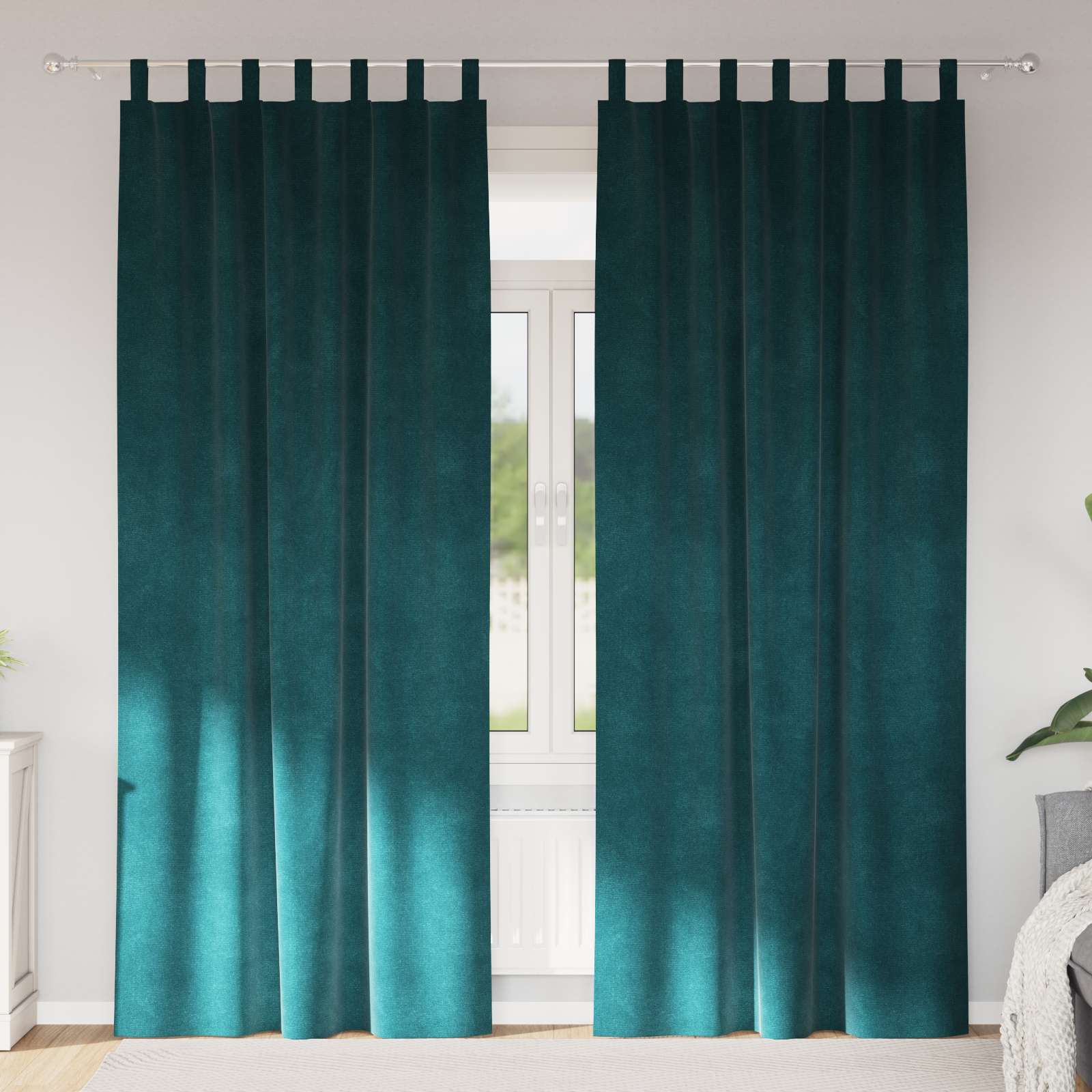 Verduisterende gordijnen 2 pcs Donkergroen 140 x 245 cm Fluweel is nu te koop bij PeponiXL, paradijselijk wonen!