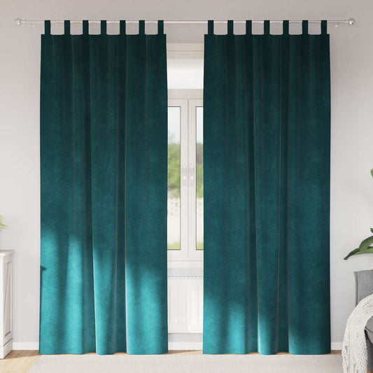 Verduisterende gordijnen 2 pcs Donkergroen 140 x 245 cm Fluweel is nu te koop bij PeponiXL, paradijselijk wonen!