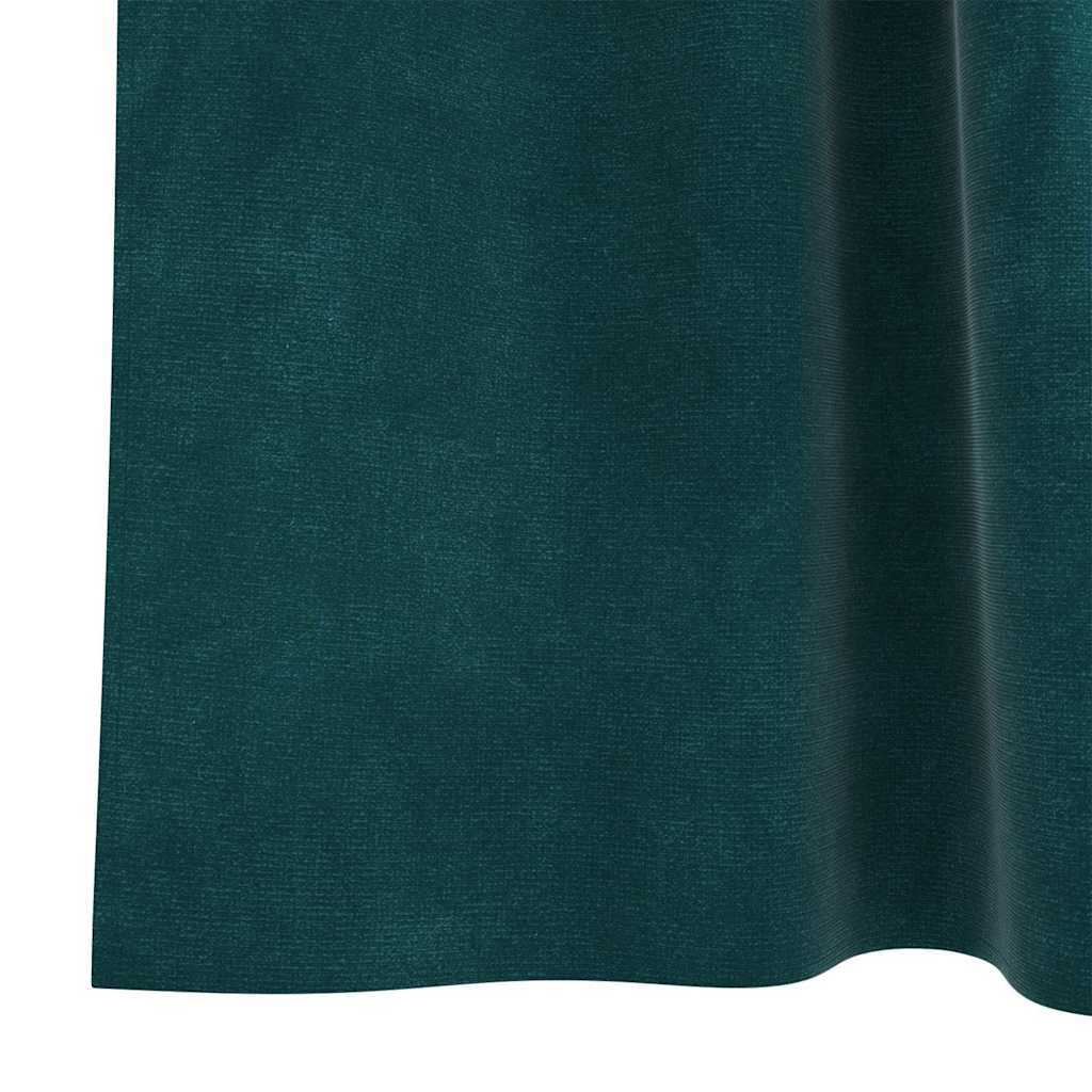 Verduisterende gordijnen 2 pcs Donkergroen 140 x 260 cm Fluweel is nu te koop bij PeponiXL, paradijselijk wonen!