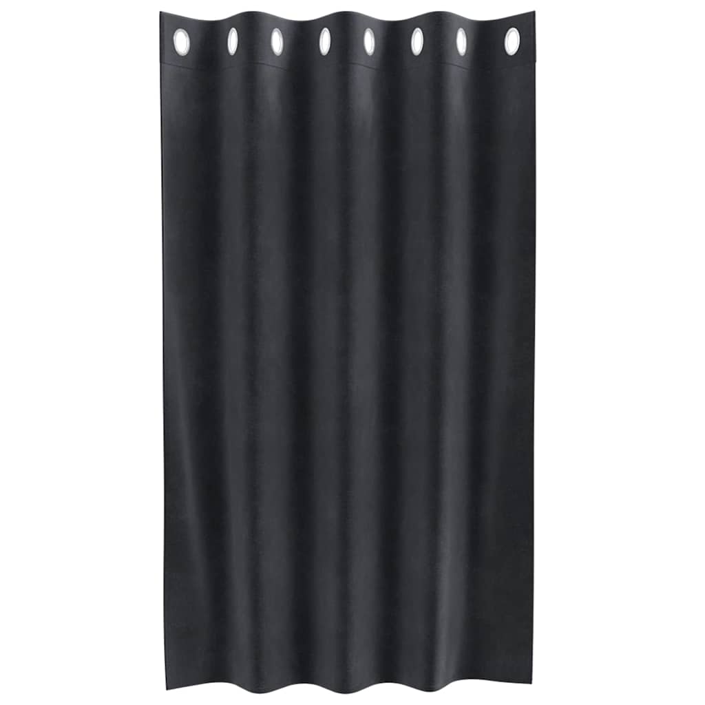 Verduisterende gordijnen 2 pcs Donkergrijs 140 x 140 cm Fluweel is nu te koop bij PeponiXL, paradijselijk wonen!