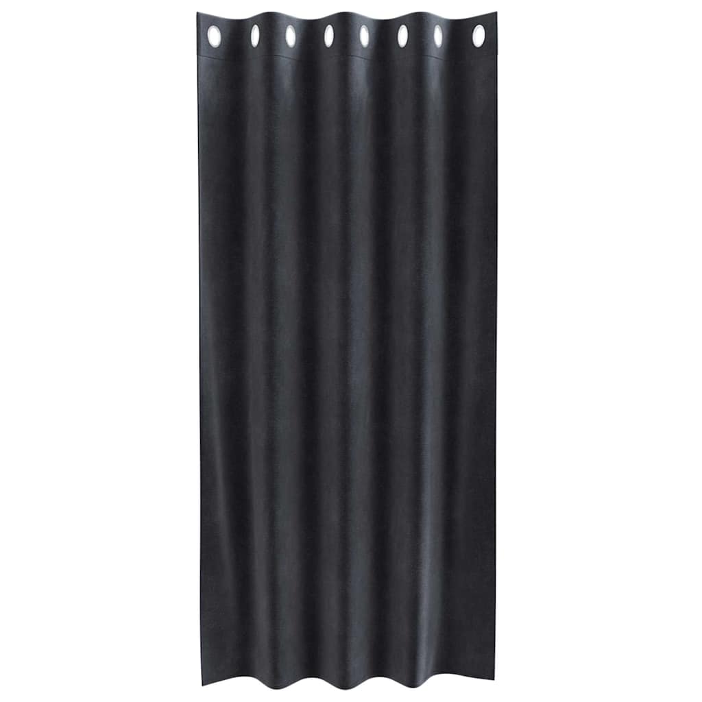 Verduisterende gordijnen 2 pcs Donkergrijs 140 x 175 cm Fluweel is nu te koop bij PeponiXL, paradijselijk wonen!