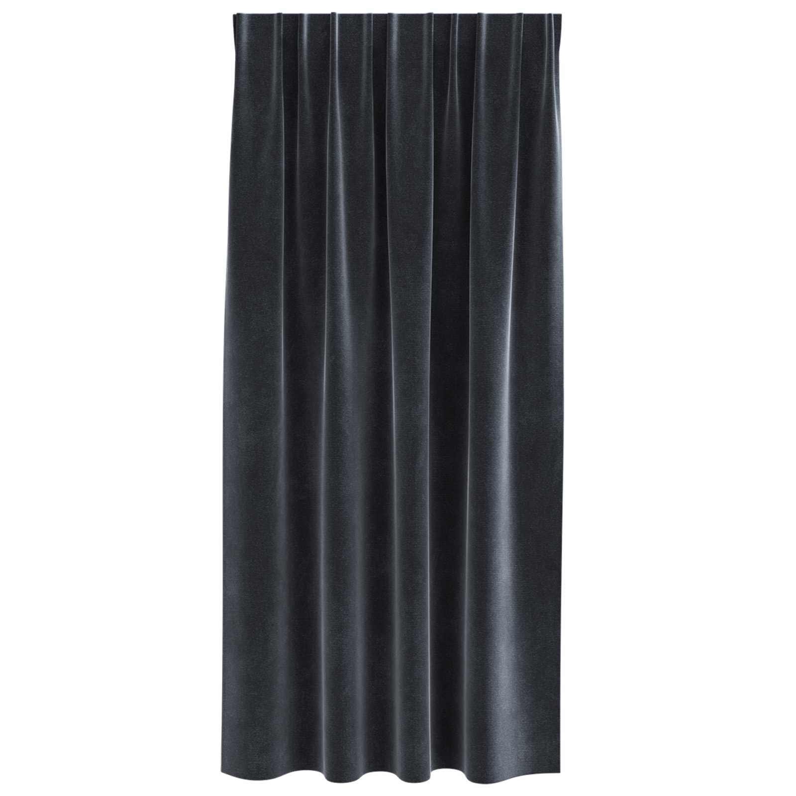 Verduisterende gordijnen 2 pcs Donkergrijs 140 x 175 cm Fluweel is nu te koop bij PeponiXL, paradijselijk wonen!
