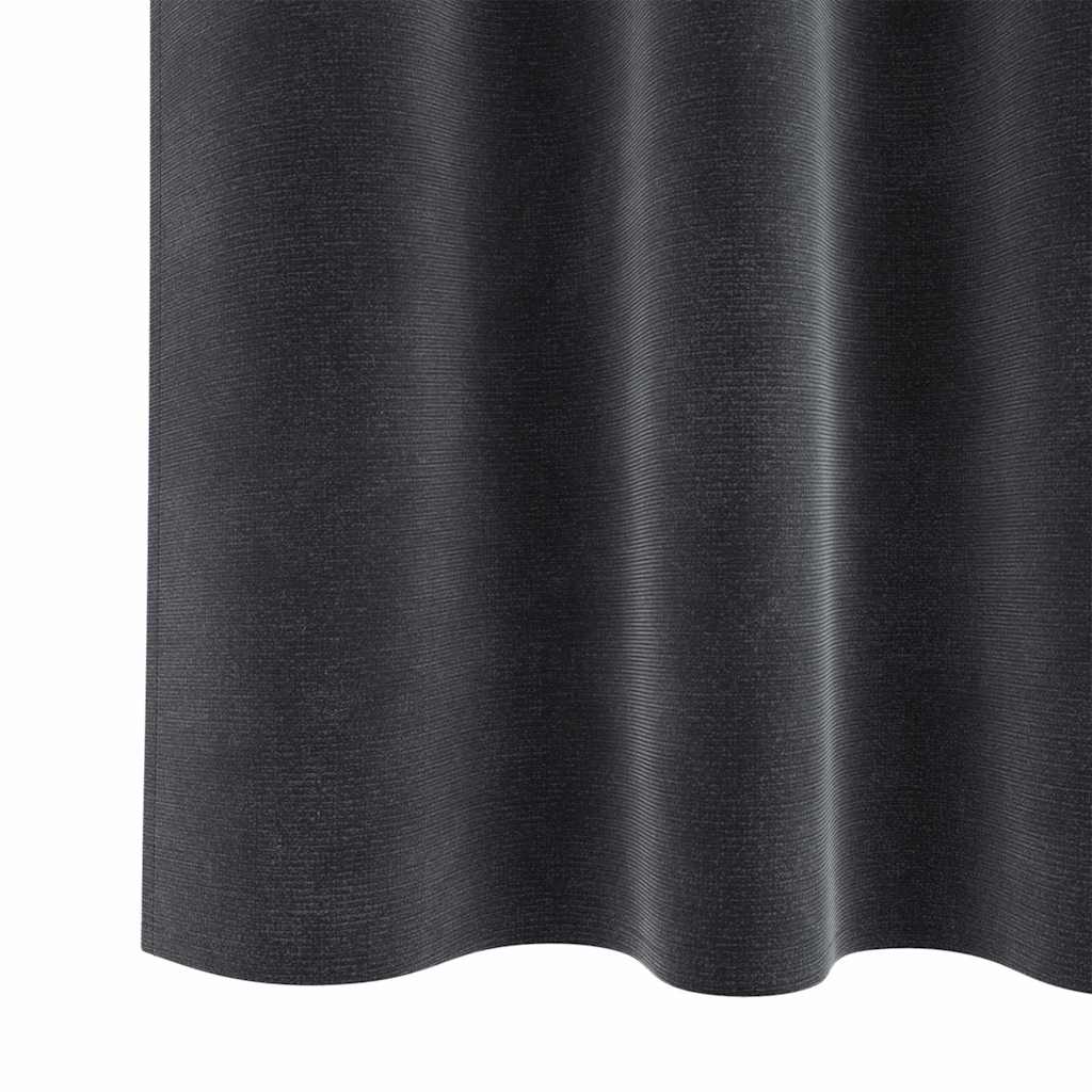 Verduisterende gordijnen 2 pcs Donkergrijs 140 x 245 cm Fluweel is nu te koop bij PeponiXL, paradijselijk wonen!