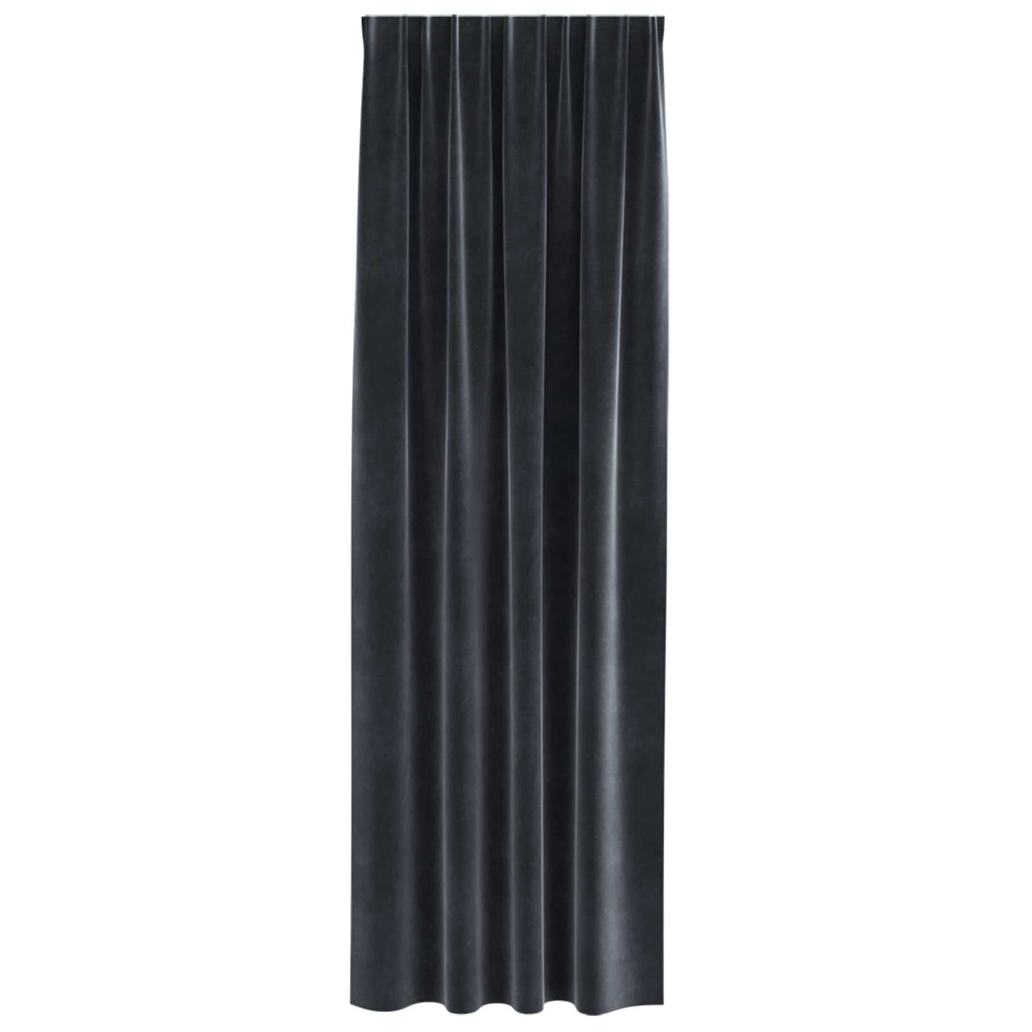 Verduisterende gordijnen 2 pcs Donkergrijs 140 x 260 cm Fluweel is nu te koop bij PeponiXL, paradijselijk wonen!