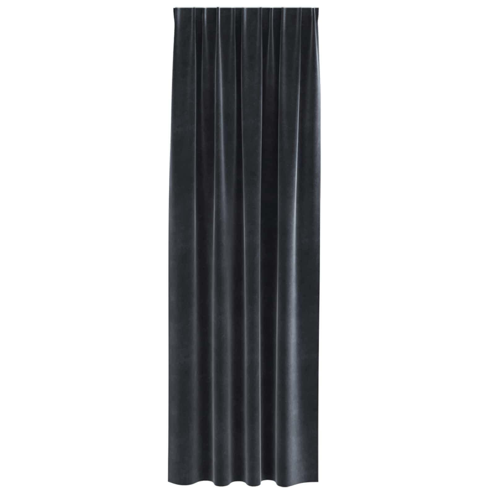 Verduisterende gordijnen 2 pcs Donkergrijs 140 x 260 cm Fluweel is nu te koop bij PeponiXL, paradijselijk wonen!