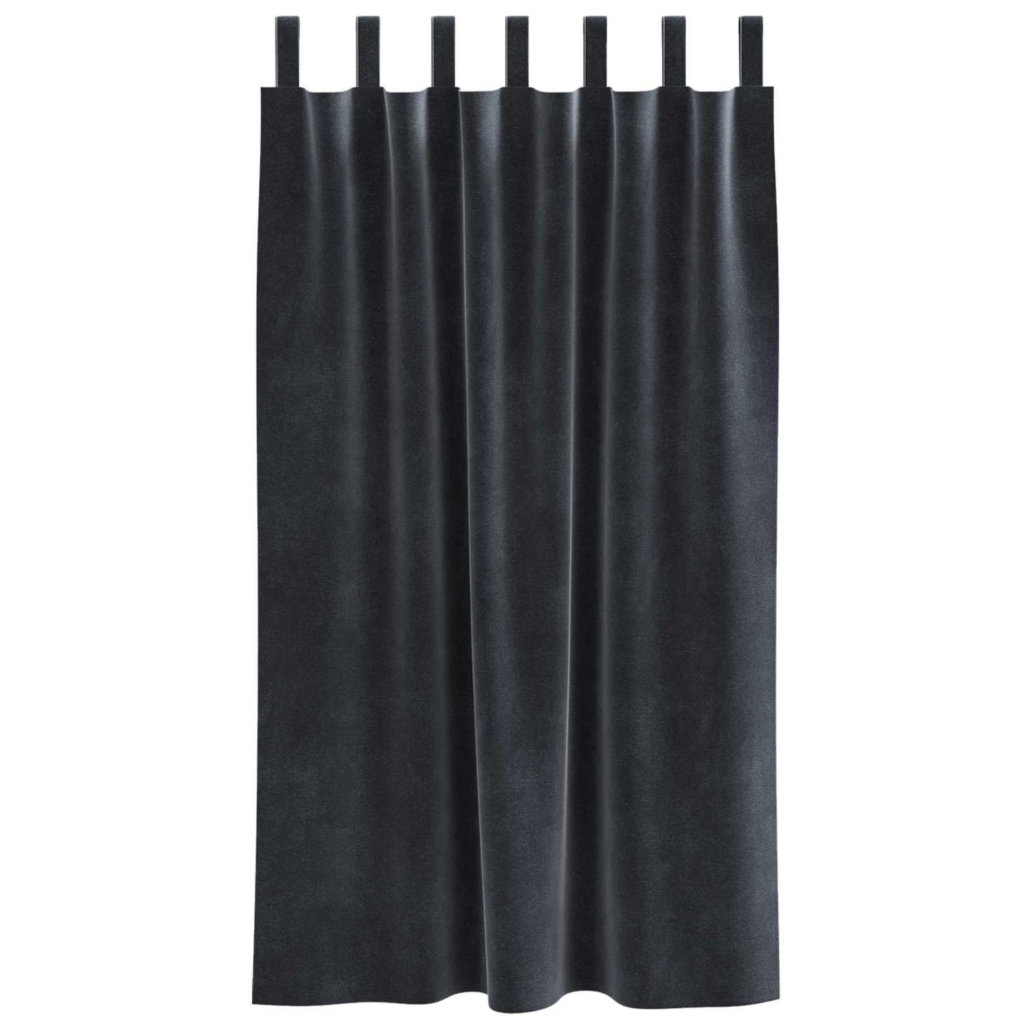 Verduisterende gordijnen 2 pcs Donkergrijs 140 x 175 cm Fluweel is nu te koop bij PeponiXL, paradijselijk wonen!