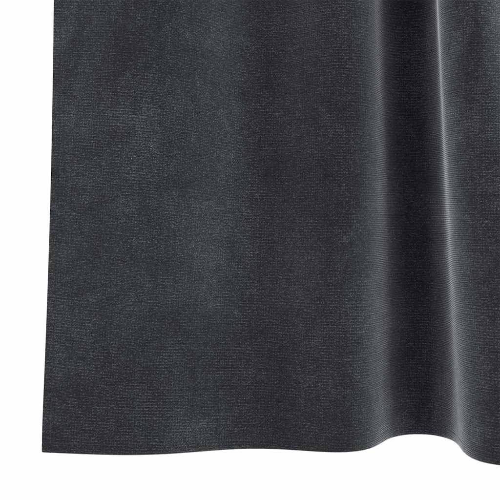 Verduisterende gordijnen 2 pcs Donkergrijs 140 x 225 cm Fluweel is nu te koop bij PeponiXL, paradijselijk wonen!