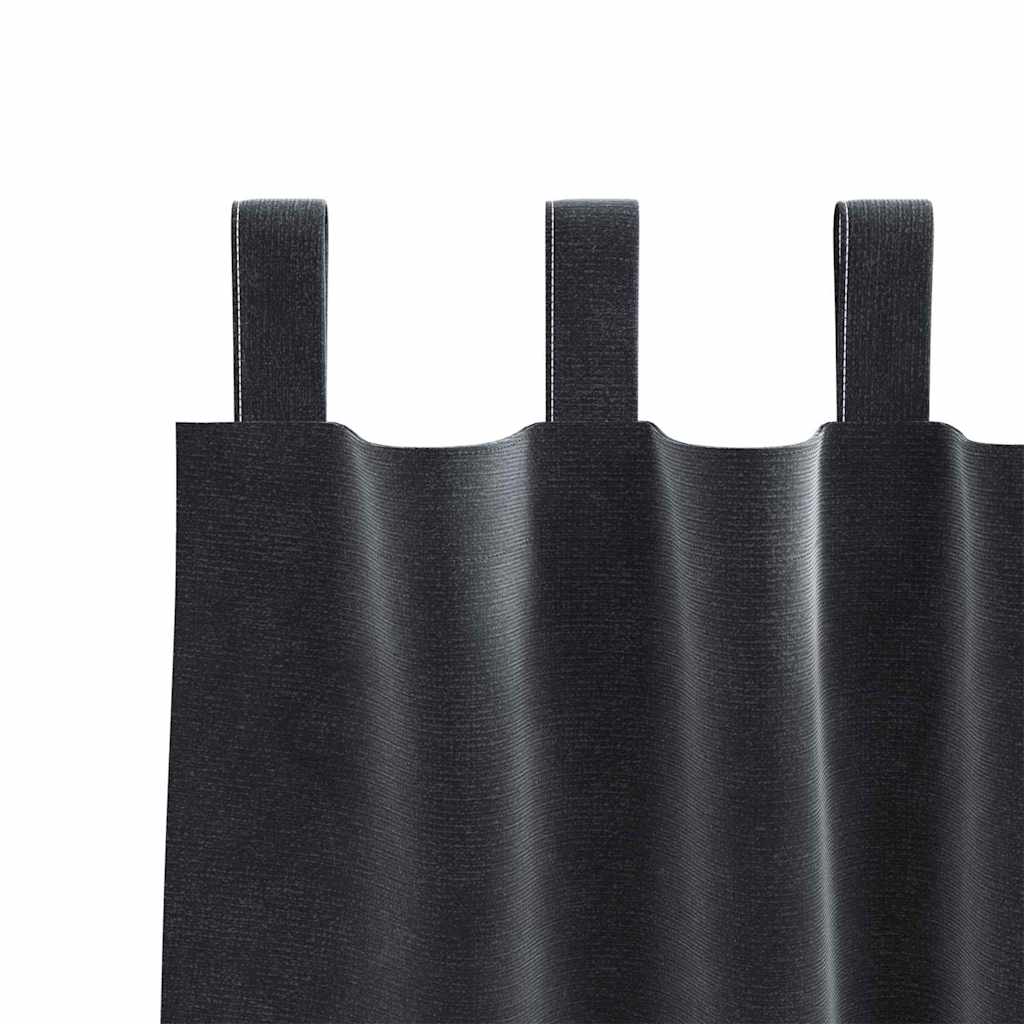 Verduisterende gordijnen 2 pcs Donkergrijs 140 x 245 cm Fluweel is nu te koop bij PeponiXL, paradijselijk wonen!
