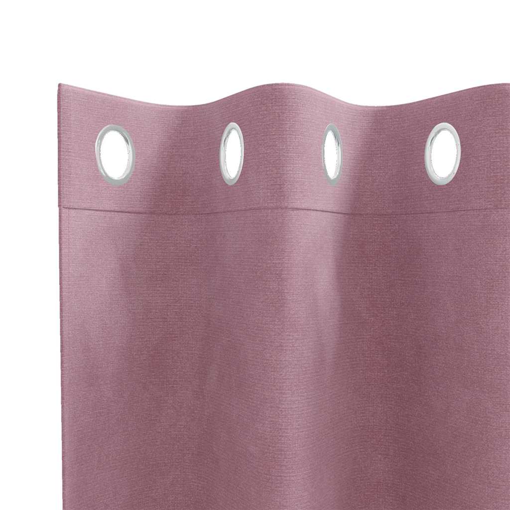 Verduisterende gordijnen 2 pcs Donkerroze 140 x 140 cm Fluweel is nu te koop bij PeponiXL, paradijselijk wonen!