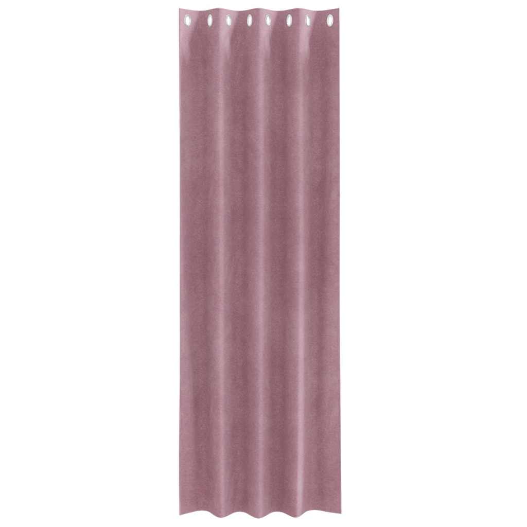 Verduisterende gordijnen 2 pcs Donkerroze 140 x 260 cm Fluweel is nu te koop bij PeponiXL, paradijselijk wonen!