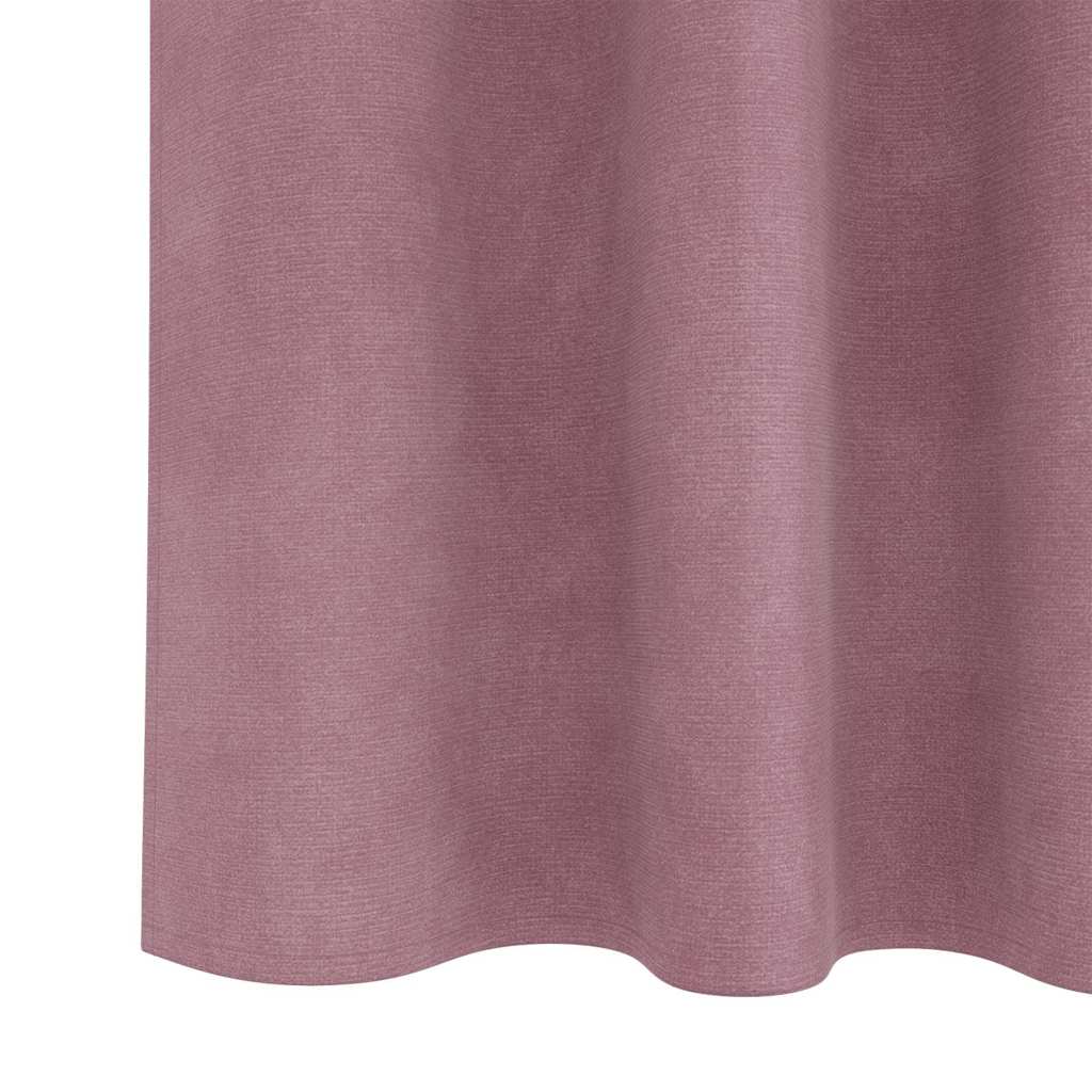 Verduisterende gordijnen 2 pcs Donkerroze 140 x 140 cm Fluweel is nu te koop bij PeponiXL, paradijselijk wonen!