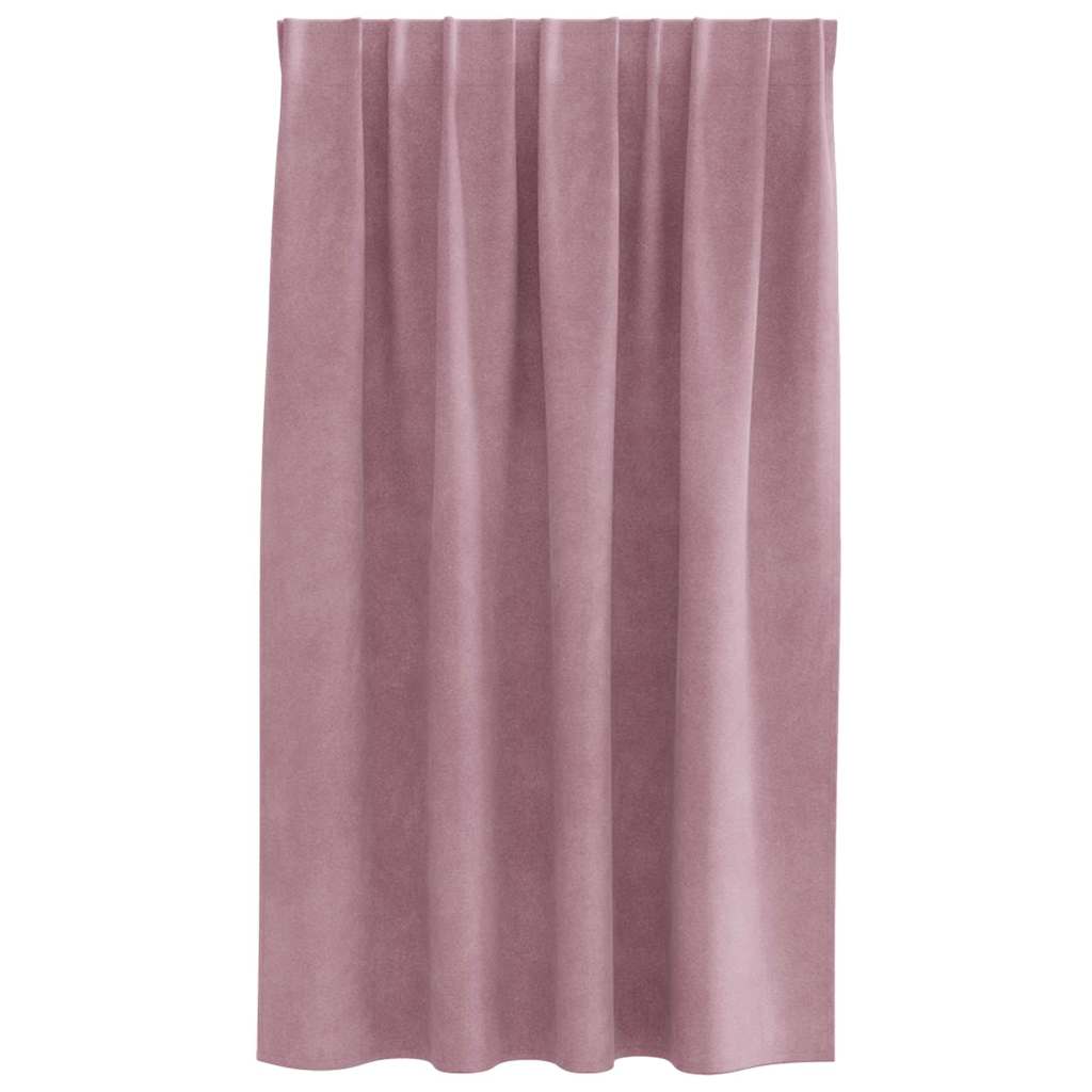 Verduisterende gordijnen 2 pcs Donkerroze 140 x 140 cm Fluweel is nu te koop bij PeponiXL, paradijselijk wonen!