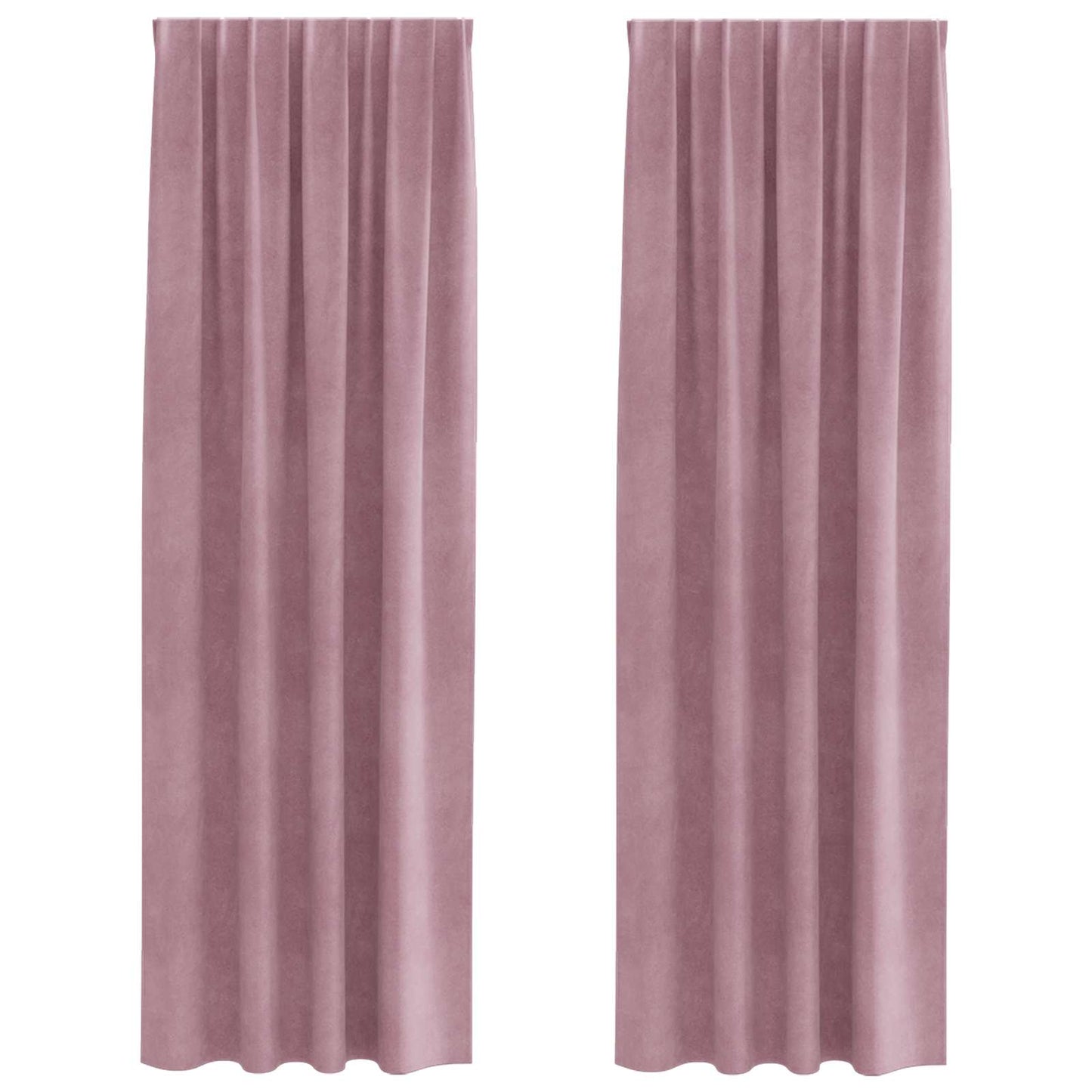 Verduisterende gordijnen 2 pcs Donkerroze 140 x 260 cm Fluweel is nu te koop bij PeponiXL, paradijselijk wonen!