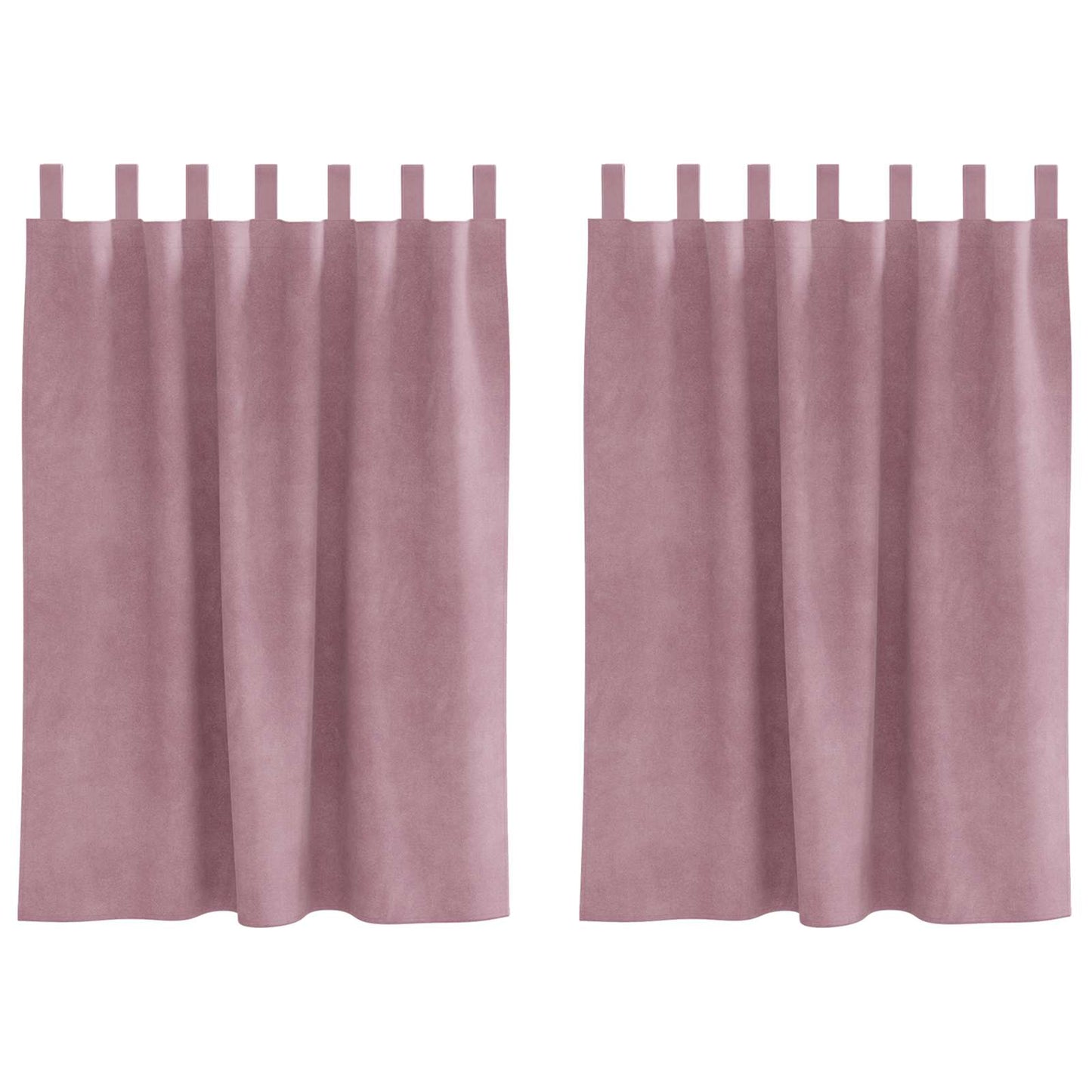 Verduisterende gordijnen 2 pcs Donkerroze 140 x 140 cm Fluweel is nu te koop bij PeponiXL, paradijselijk wonen!