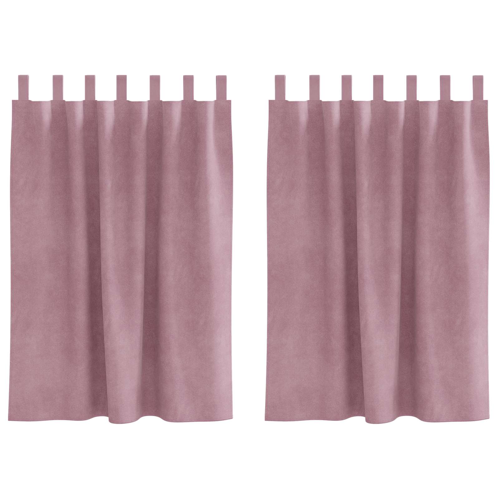 Verduisterende gordijnen 2 pcs Donkerroze 140 x 140 cm Fluweel is nu te koop bij PeponiXL, paradijselijk wonen!