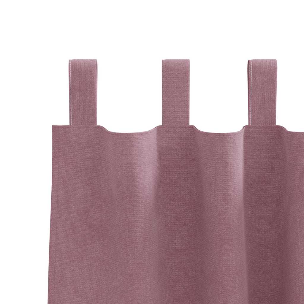 Verduisterende gordijnen 2 pcs Donkerroze 140 x 225 cm Fluweel is nu te koop bij PeponiXL, paradijselijk wonen!