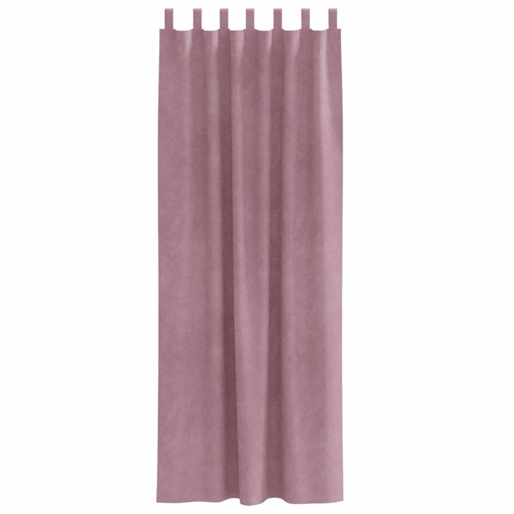 Verduisterende gordijnen 2 pcs Donkerroze 140 x 245 cm Fluweel is nu te koop bij PeponiXL, paradijselijk wonen!
