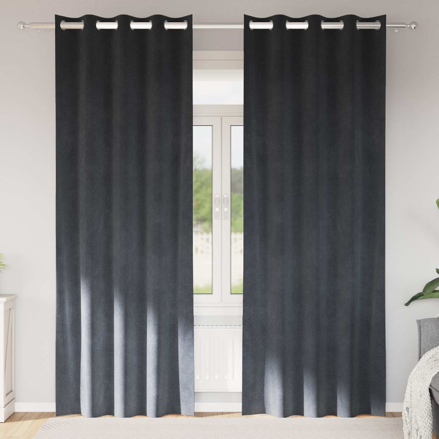 Verduisterende gordijnen 2 pcs Lichtgrijs 140 x 245 cm Fluweel is nu te koop bij PeponiXL, paradijselijk wonen!