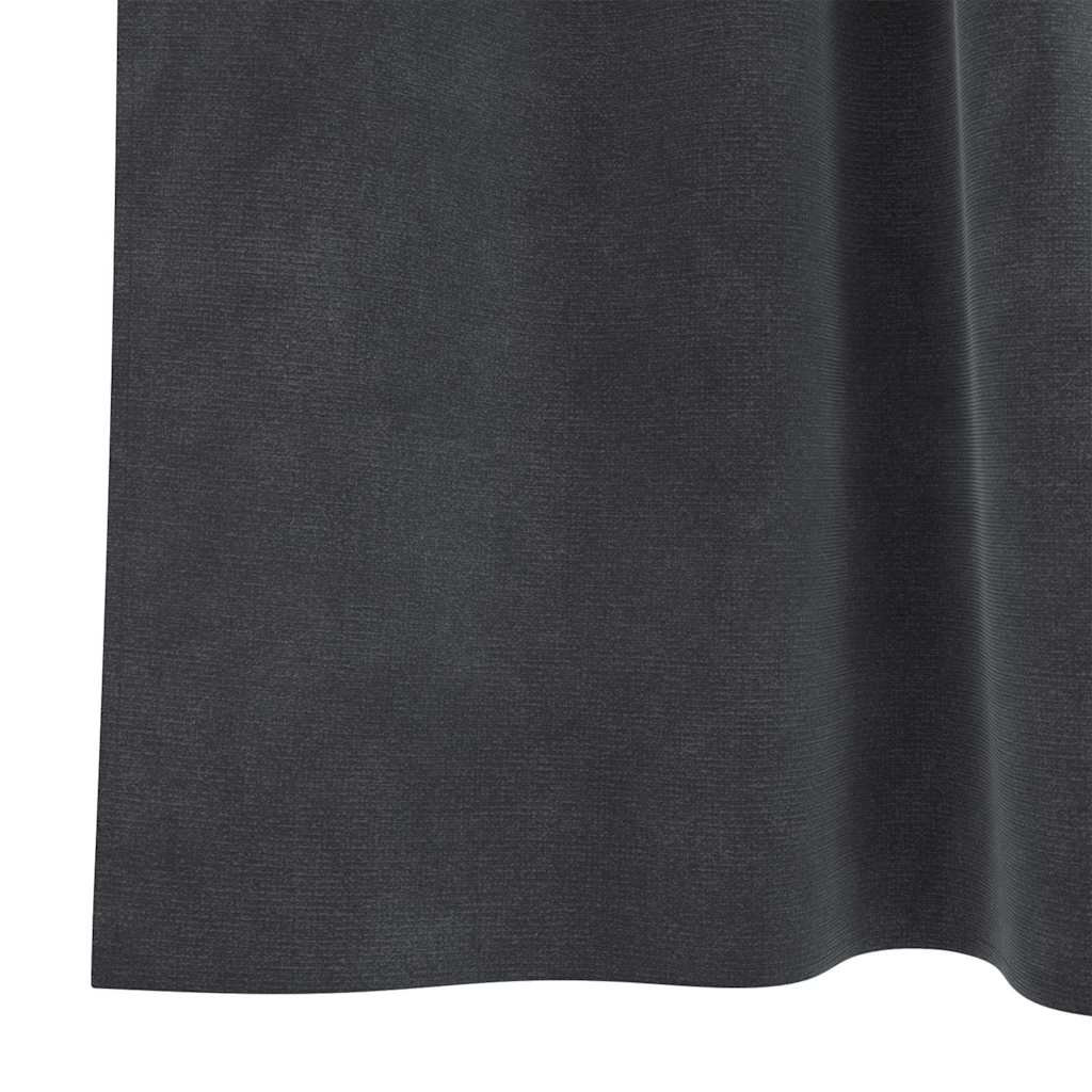 Verduisterende gordijnen 2 pcs Lichtgrijs 140 x 175 cm Fluweel is nu te koop bij PeponiXL, paradijselijk wonen!