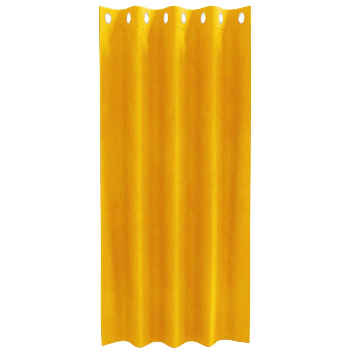 Verduisterende gordijnen 2 pcs Mosterdgeel 140 x 175 cm Fluweel is nu te koop bij PeponiXL, paradijselijk wonen!