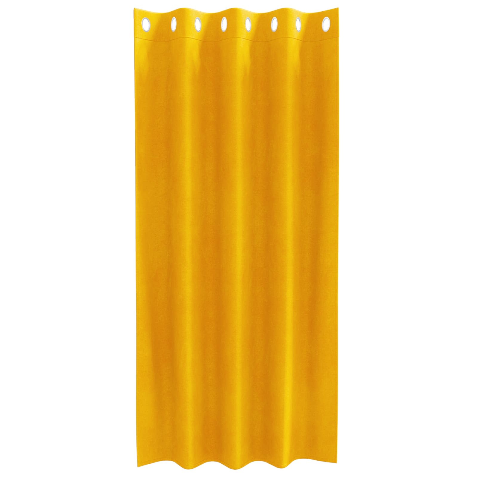 Verduisterende gordijnen 2 pcs Mosterdgeel 140 x 175 cm Fluweel is nu te koop bij PeponiXL, paradijselijk wonen!